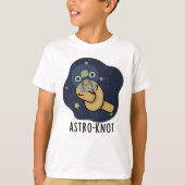Astro-knot Funny Astronaut Pun Tシャツ (正面)