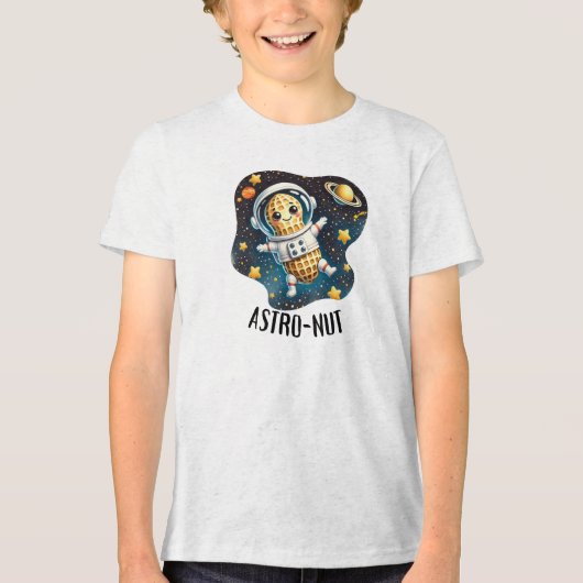 Astro-Nut Peanut, Astronaut Pun |  トライブレンドＴシャツ (正面)