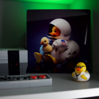 "AstroDuck" – デジタルアート メタルプリント