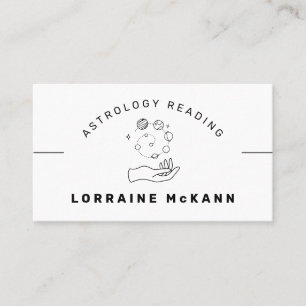 Astrologer Business Card:ミニマル星占いRe 名刺