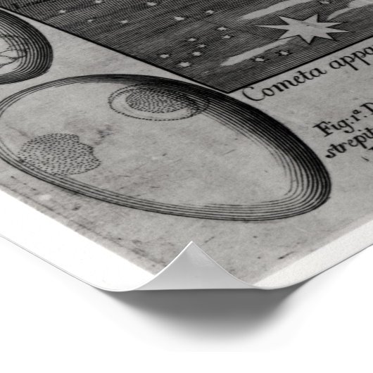 Astrological diagram of the comet ポスター (角)