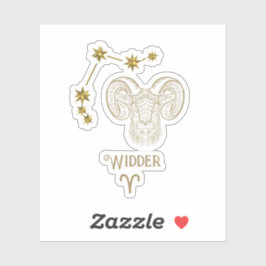 Astrologisches Sternzeichen Widder -  Aufkleber シール