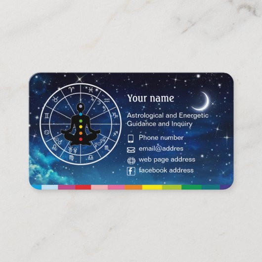 Astrology and Horoscope Business Cards  名刺 (正面)