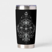 Astrology and Sacred Geometry Moth 保温保冷タンブラー (正面)