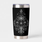 Astrology and Sacred Geometry Moth 保温保冷タンブラー (背面)