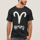 Astrology Aries Zodiac Tシャツ (正面)