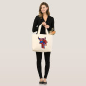 Astrology Bull Tote – Powerful Identity Gift Idea ラージトートバッグ (正面(モデル))