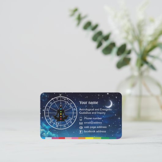 Astrology Business card 名刺 (スタンド正面)
