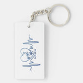 Astrology Scorpio Heartbeat Gift キーホルダー (裏面)