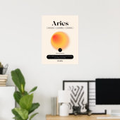 Astrology Zodiac Sign Aries Poster ポスター (ホームオフィス)