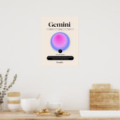 Astrology Zodiac Sign Gemini Poster ポスター (キッチン)