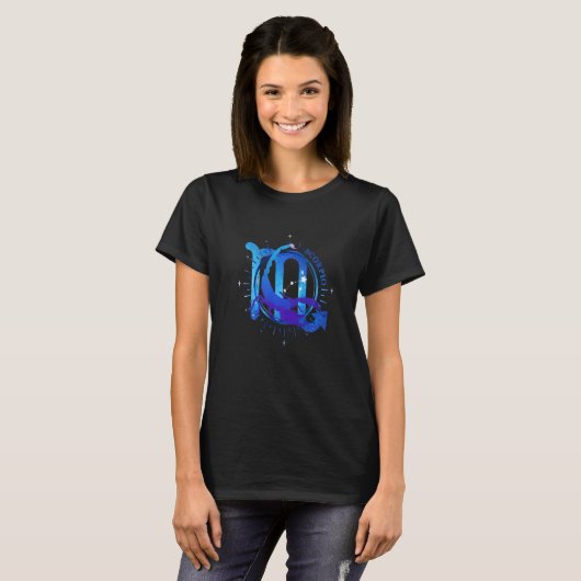 Astrology Zodiac Sign Horoscope Scorpion Scorpio Tシャツ (正面フル)