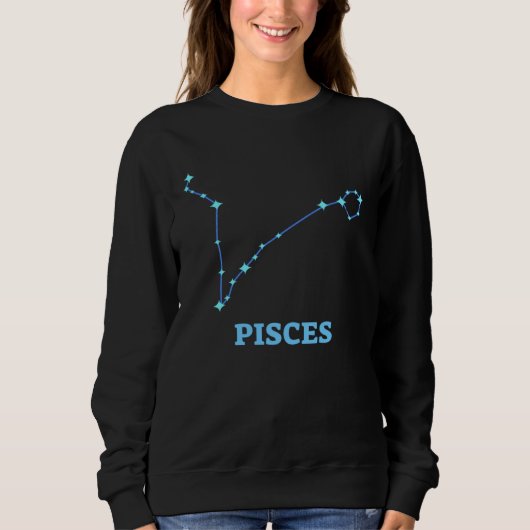 Astrology Zodiac Sign Pisces Horoscope Constellati スウェットシャツ (正面)