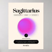 Astrology Zodiac Sign Sagittarius Poster ポスター (正面)