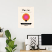 Astrology Zodiac Sign Taurus Poster ポスター (ホームオフィス)