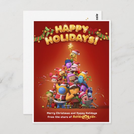 AstroLOLogyクリスマスポストカード ポストカード (正面/裏面)