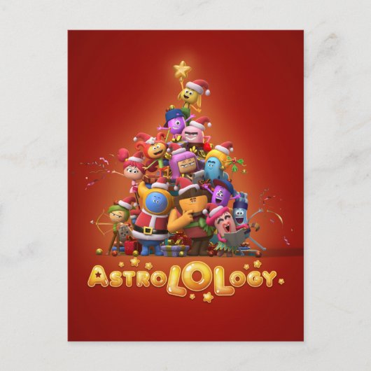 AstroLOLogyパーソナライズされたクリスマスポストカード ポストカード (正面)