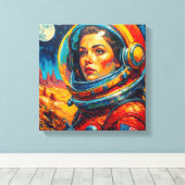 ASTRONAUT 17 キャンバスプリント (インサイチュ (ウッドフロア))