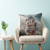 Astronaut Alpaca in Space Surreal Animal  クッション (椅子)