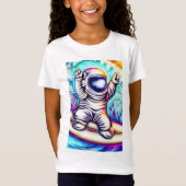 ASTRONAUT AND HIS COSMIC SURFING ADVENTURE Tシャツ (正面)