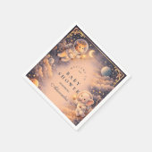 Astronaut Animals Space Baby Shower スタンダードカクテルナプキン (角)