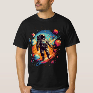 Astronaut ArtColor 02 Tシャツ