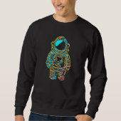 Astronaut  Artistic Outer Space Captain 4 スウェットシャツ (正面)