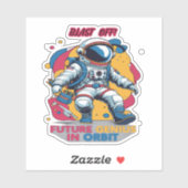 Astronaut Back-to-School "Future Genius in Orbit"  シール (シート)