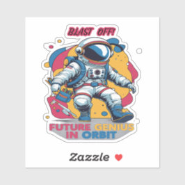 Astronaut Back-to-School "Future Genius in Orbit"  シール