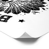 Astronaut Badminton Player Shuttle  ポスター (角)