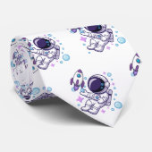Astronaut Beautiful Designed pattern  ネクタイ (ロール)