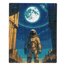 Astronaut Beneath the Celestial Gate