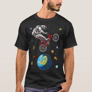 Astronaut Bicycle Jumping Tシャツ