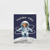 Astronaut Birthday Party 1st Trip Around the Sun サンキューカード (正面)
