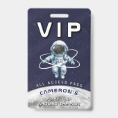 Astronaut Birthday Party 1st Trip Around the Sun バッジ (正面)