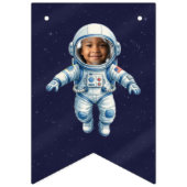 Astronaut Birthday Party 1st Trip Around the Sun バンティングフラッグ (第1の旗)