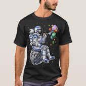Astronaut Blowing Bubbles Tシャツ (正面)