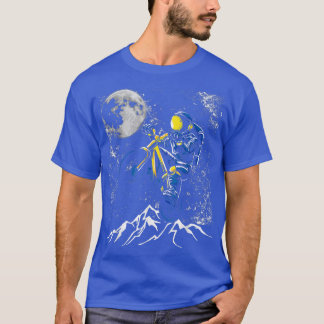 Astronaut BMX Rider Etreme Sports Cycling BMX Tシャツ