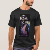 Astronaut Breaking Up With Crying Moon Trippy Grap Tシャツ (正面)