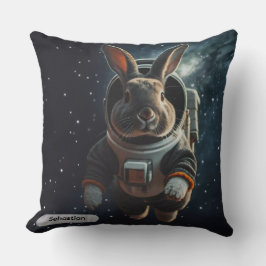 Astronaut Bunny Space Surreal Animal カスタム クッション