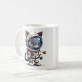 Astronaut Cat コーヒーマグカップ (正面左)