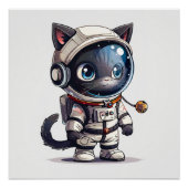 Astronaut Cat ポスター (正面)
