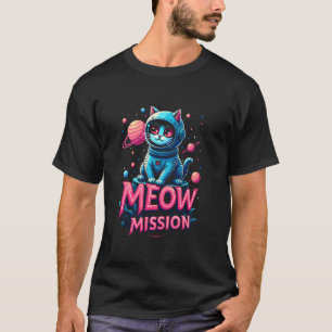 Astronaut Cat - Meow Mission Space Graphic for Kid Tシャツ