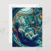 Astronaut Cat on a Mission Across the Endless Gala シーズンポストカード (正面/裏面)