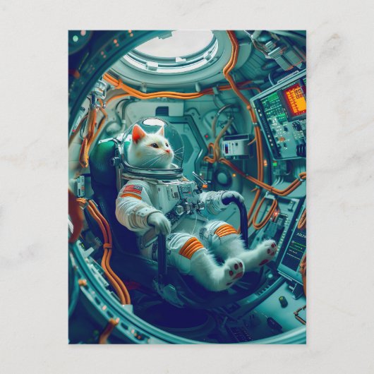 Astronaut Cat on a Mission Across the Endless Gala シーズンポストカード (正面)