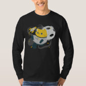Astronaut Cat Or Space Cat On Galaxy Kitten Tシャツ (正面)