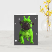 Astronaut Cat Ramen Japanese Graphic Tees Men Wome カード (黄色い花)