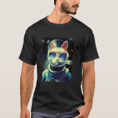 Astronaut cat space cat for men women kids tシャツ (正面)
