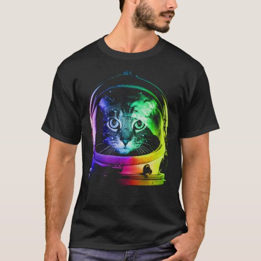 Astronaut cat tシャツ (正面)