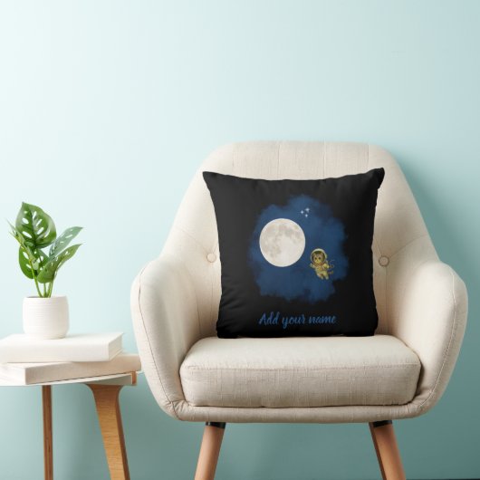Astronaut Cat Throw Pillow クッション (椅子)